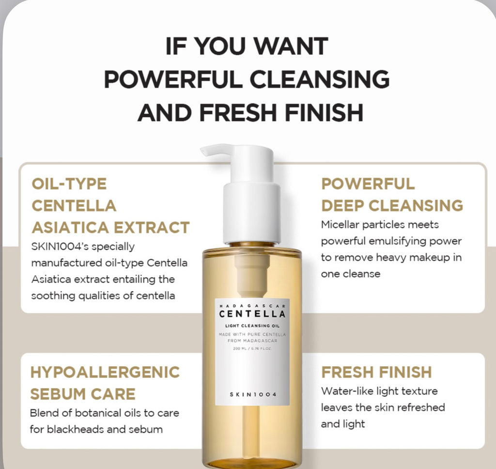 Madagascar Centella Light Cleansing Oil
