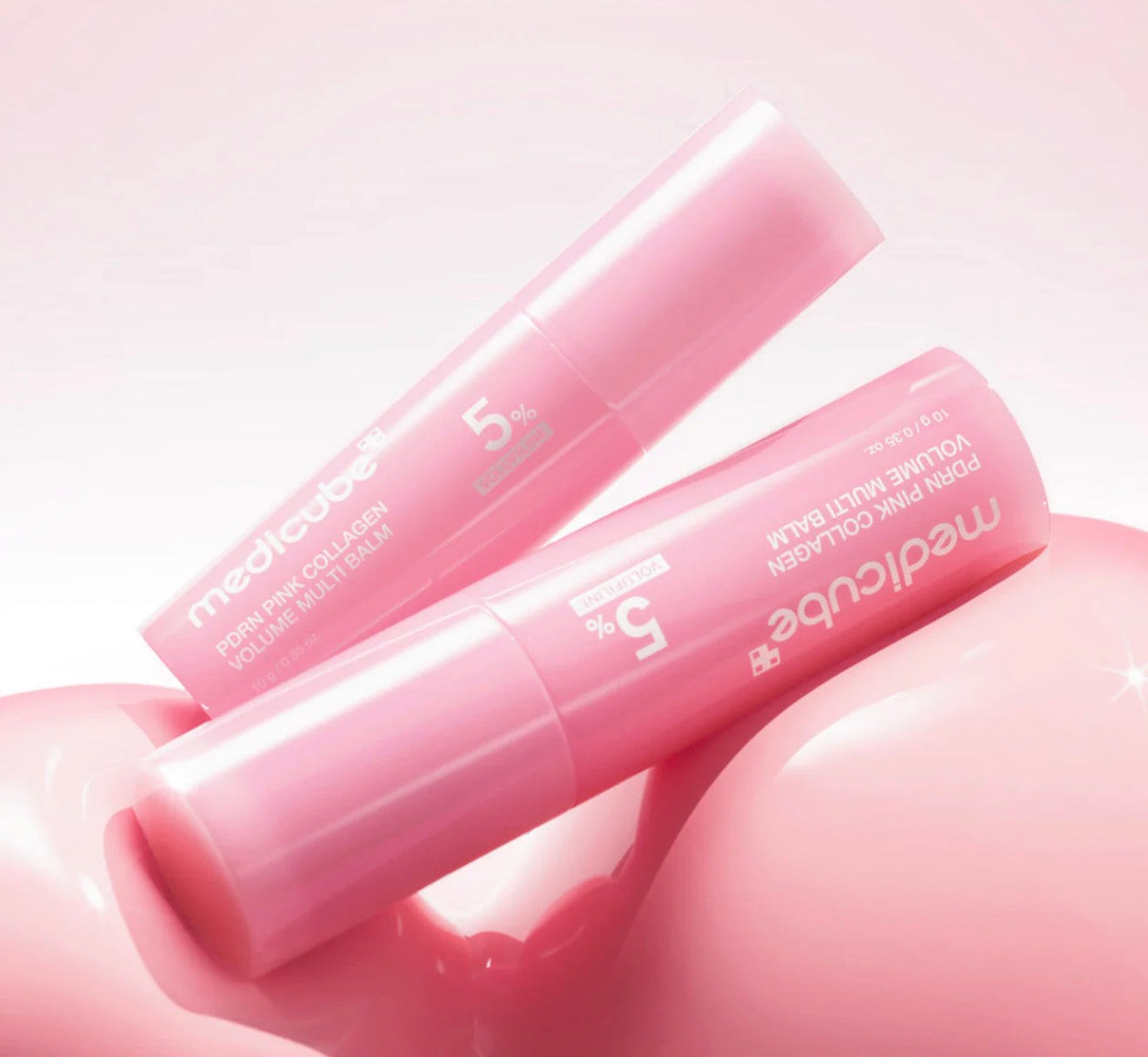 Medicube PDRN Pink Collagen Volume Multi Balm 10g face
