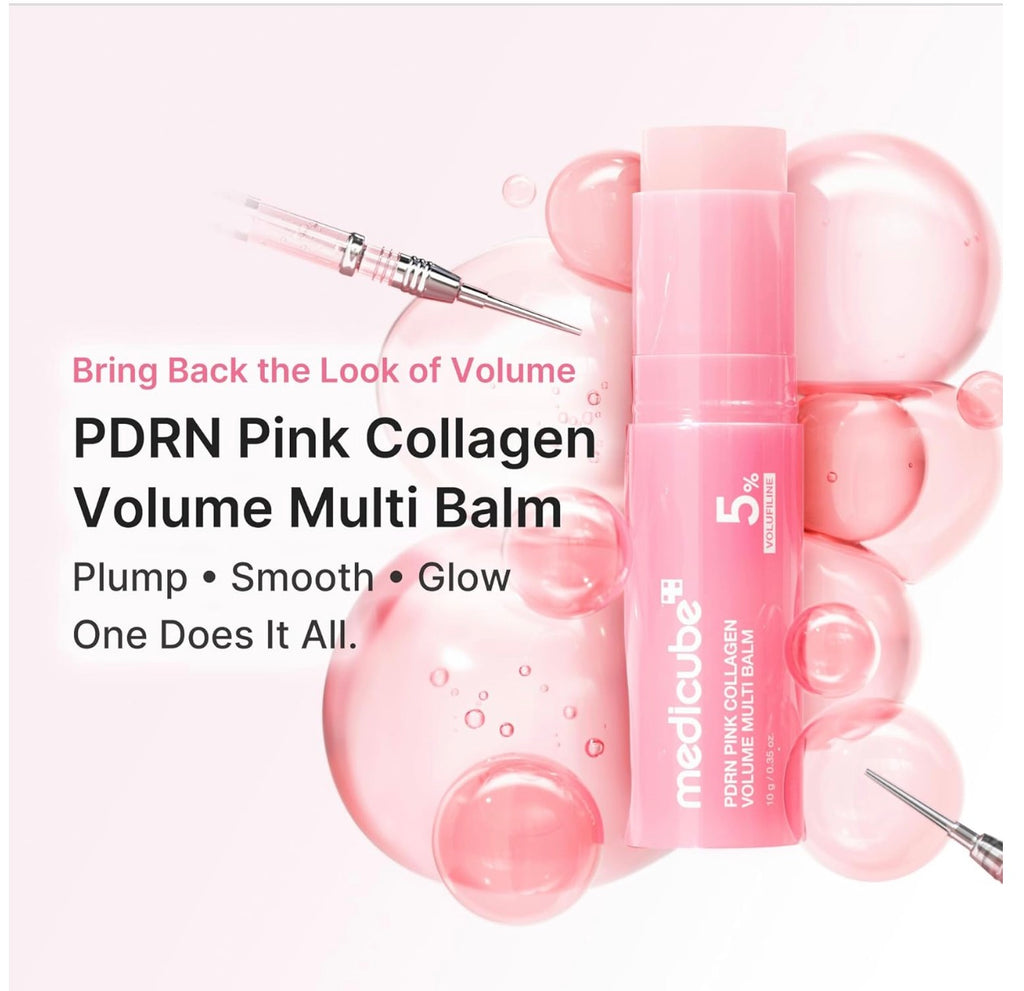 Medicube PDRN Pink Collagen Volume Multi Balm 10g face