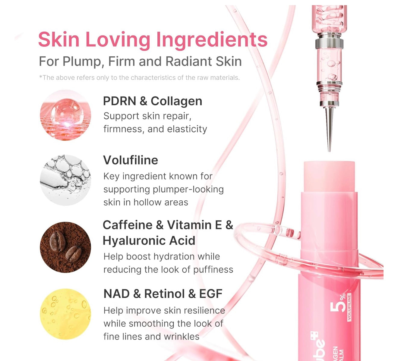 Medicube PDRN Pink Collagen Volume Multi Balm 10g face
